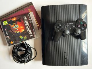 PS3 Slim negra + Minecraft