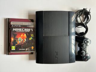 PS3 Slim negra + Minecraft