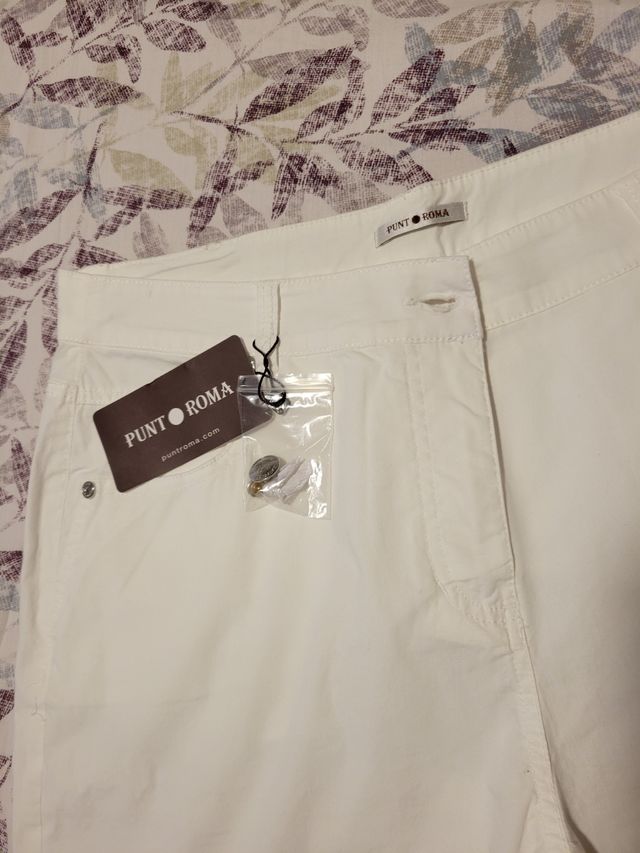Shorts Punto Roma blancos nuevos a estrenar T.46
