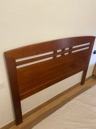 Cabecero madera 160cm marrón