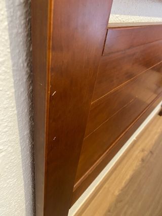 Cabecero madera 160cm marrón