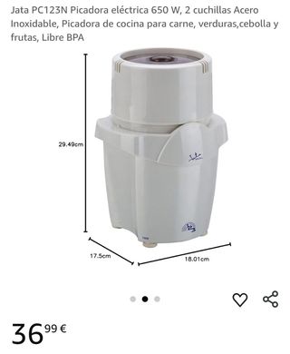 Jata PC123N Picadora eléctrica 650 W