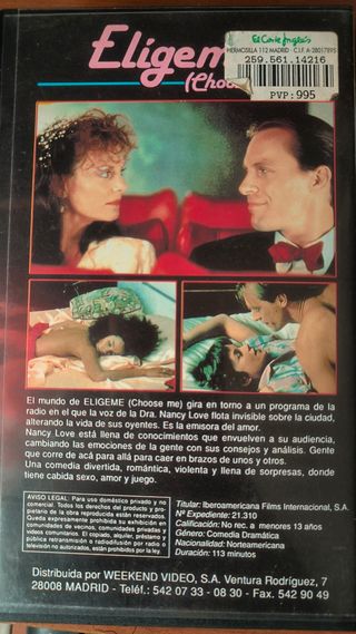 VHS Elígeme (Choose Me)
