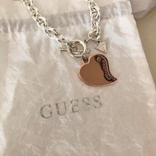 Collana Guess cuore oro rosa argento