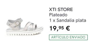 Sandalias XTI Plata niña 38