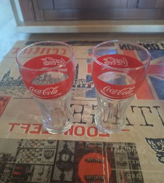 2 Bicchieri Coca Cola Vintage
