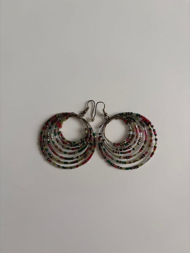 Pendientes aros multicolores