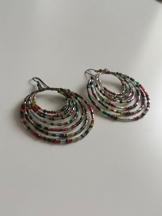 Pendientes aros multicolores