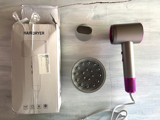 Secador iónico negativo - Púrpura/Plata