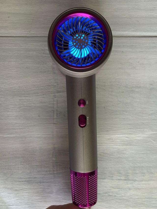 Secador iónico negativo - Púrpura/Plata