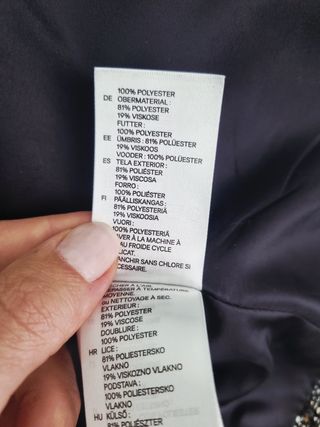 Cazadora H&M cruzada entallada doble botonadura.