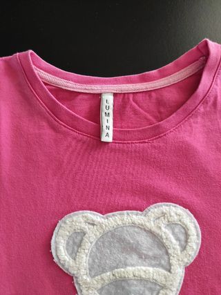 T-shirt rosa TU tg M - orsetto