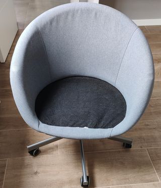Silla giratoria IKEA SKRUVSTA gris