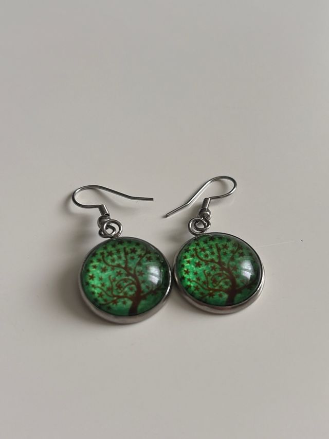 Pack de pendientes árbol y casas