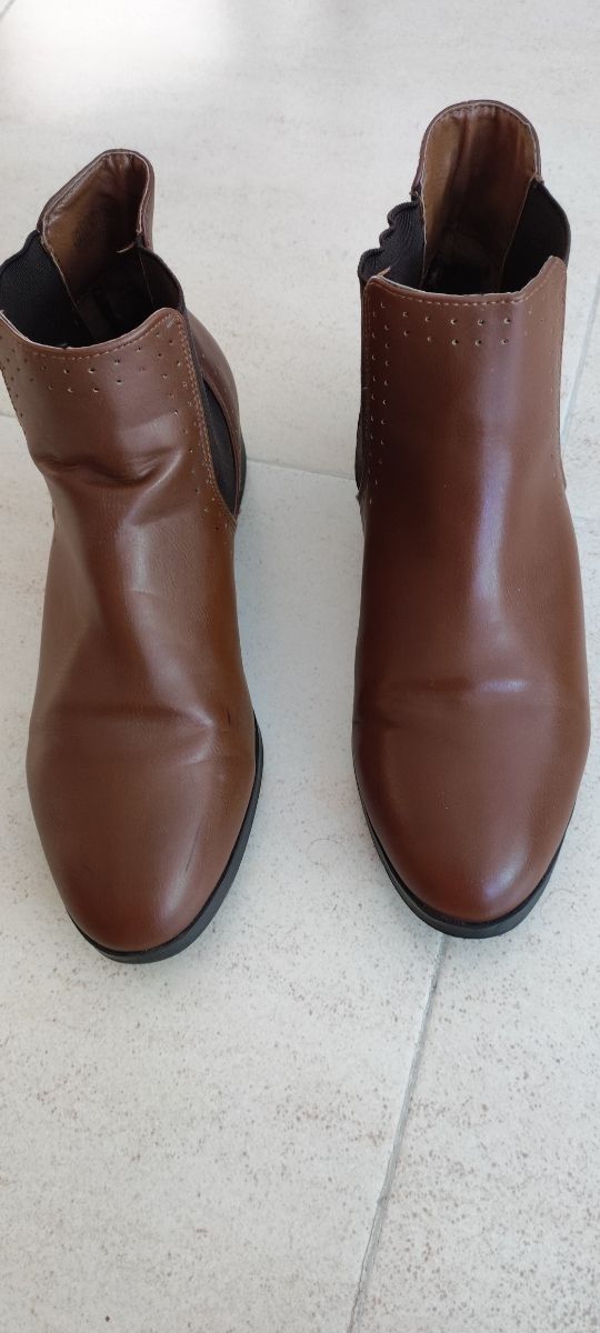 Botines mujer marrón