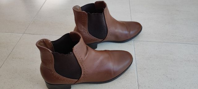 Botines mujer marrón