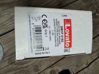 LOVATO INTERRUTTORE SALVAMOTORE DA 1-1,5 A