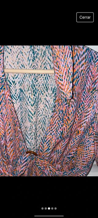 Blusa Zara fluida multicolor