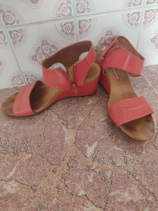 Sandalias rojas Weekend - cuña