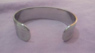Bracciale rigido argento nero