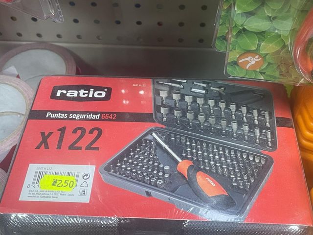 Juego puntas atornillar RATIO