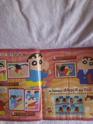 ÁLBUM CROMOS COMPLETO CROMET SHIN CHAN PANINI