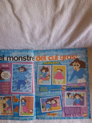 ÁLBUM CROMOS COMPLETO CROMET SHIN CHAN PANINI