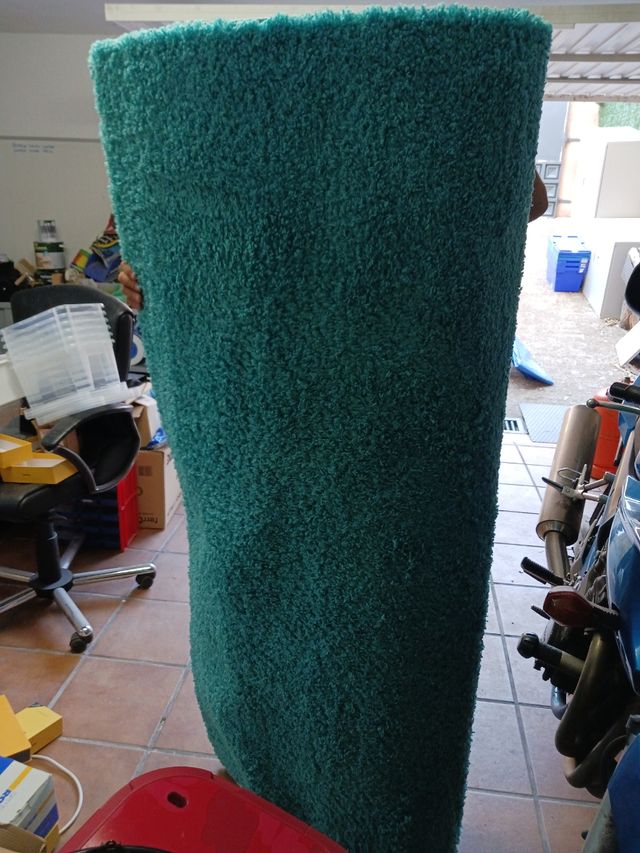 Alfombra turquesa - poliéster