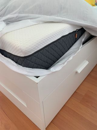 Cama blanca 150x190 cm