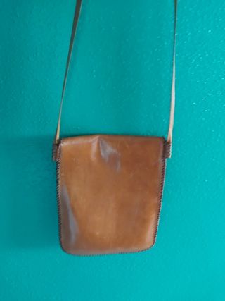 Bolso bandolera cuero marrón