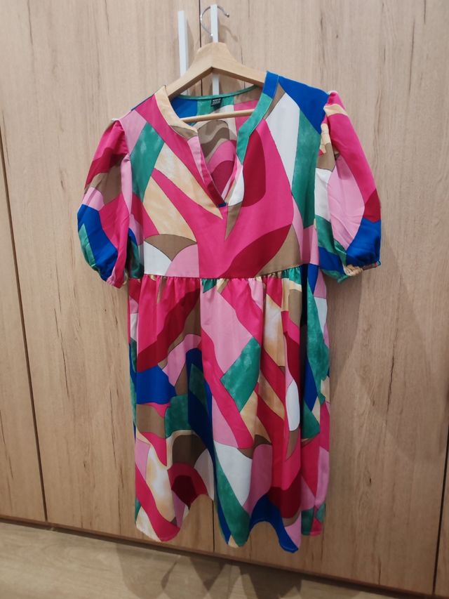 Vestido corto multicolor