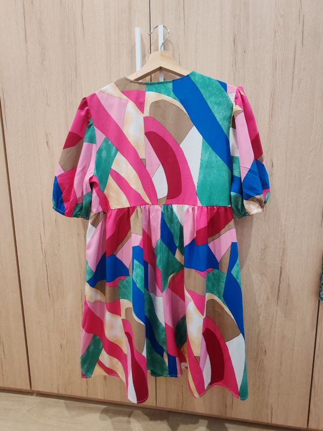 Vestido corto multicolor