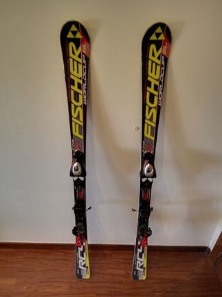 Esquís Fischer+casco uvex+gafas head+botas+salomon