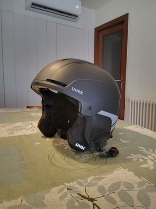 Esquís Fischer+casco uvex+gafas head+botas+salomon