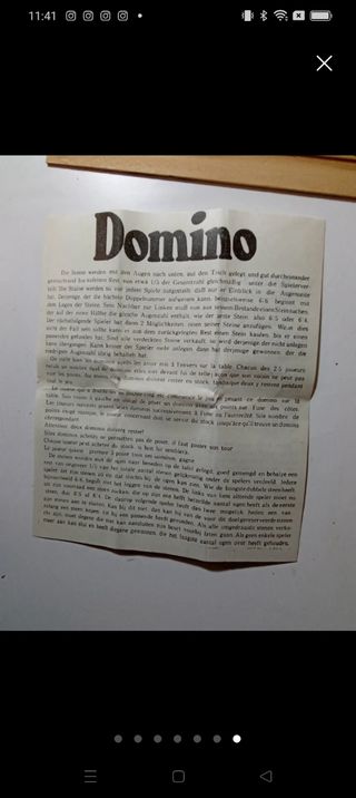 Dominó vintage de madera