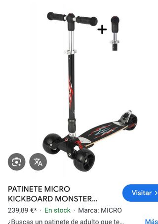Patinete Micro Monster adulto
