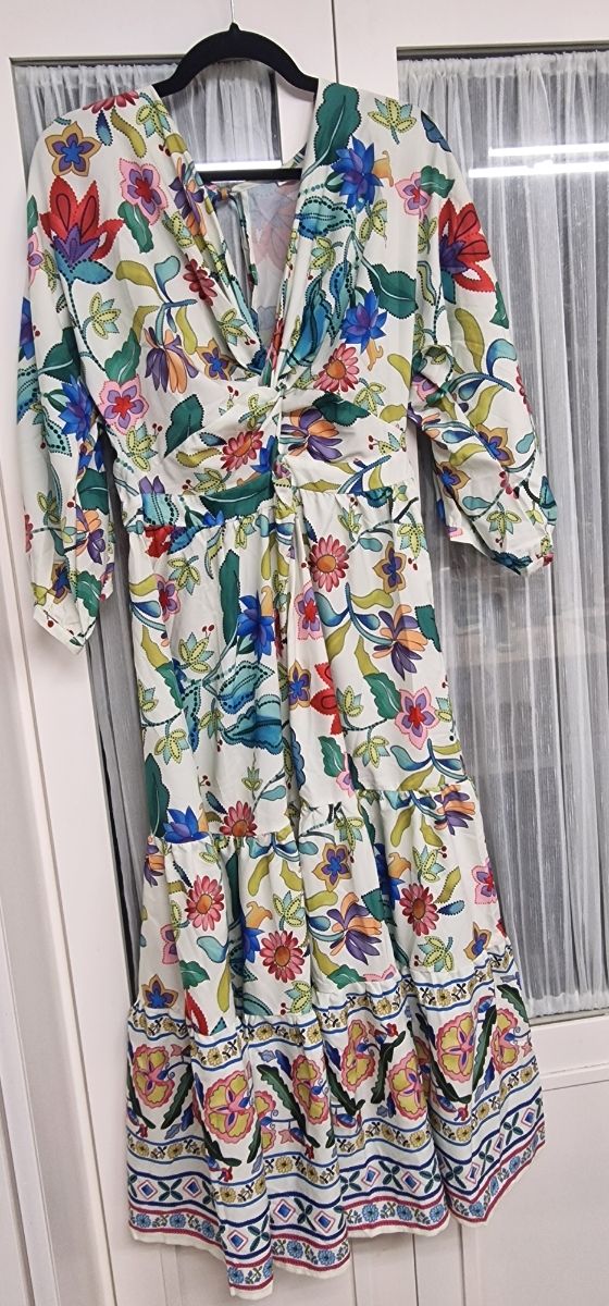 Vestido estampado verano multicolor