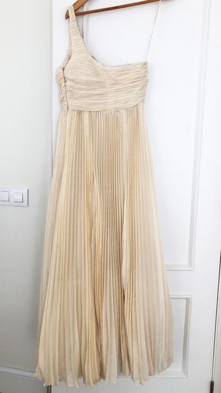 Vestido Anthropologie beige XS
