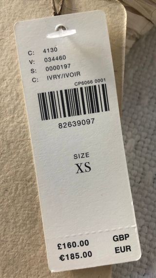 Vestido Anthropologie beige XS