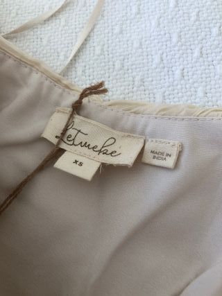 Vestido Anthropologie beige XS