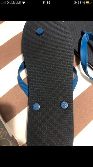 Chanclas piscina/playa azul marino