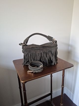 Bolso ante flecos