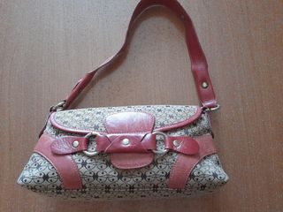 Coccinelle borsa a tracolla beige e rosa antico