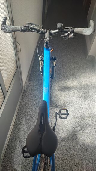 Bicicleta Riverside 900 azul metalizado
