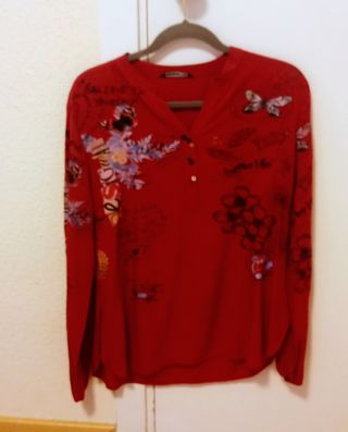 Camisa Desigual roja - Talla L