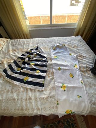 Pijamas seda | rayas blancas y negras
