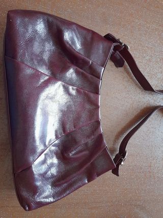 Borsetta pelle bordeaux vintage
