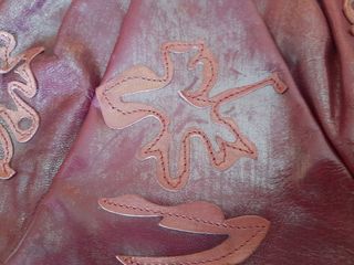 Borsetta pelle bordeaux vintage