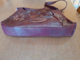 Borsetta pelle bordeaux vintage