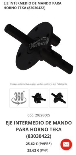 Eje intermedio de mando TEKA